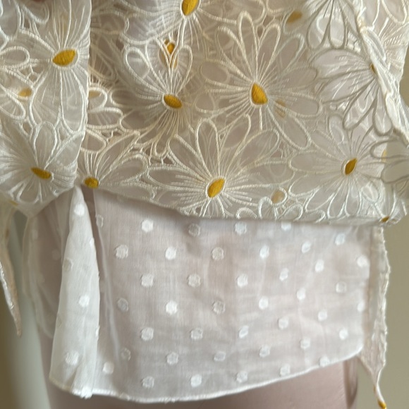 Carolina Herrera Embroidered Sleeveless Top - Picture 4 of 6